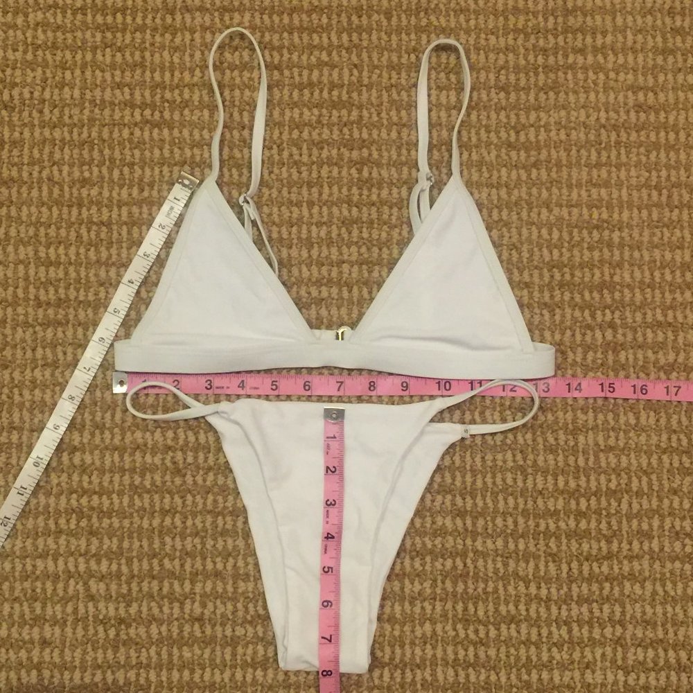 White String Bikini Small - Picture 2 of 7